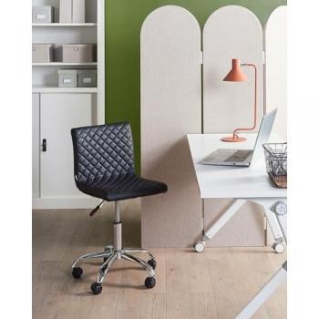 Siège de Bureau Matelassé Orlando en Cuir PU Noir