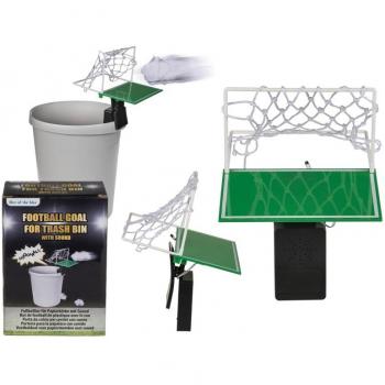 Akustisches Fußballtor für Papierkörbe, 20 x 18 cm, im dekorativen Karton