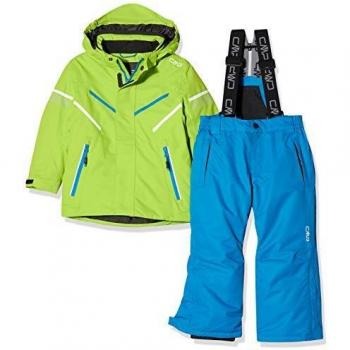 CMP Feel Warm Flat 5.000 39W1844: Set Giacca + Pantalone per Ragazzi (Limegreen, 164)