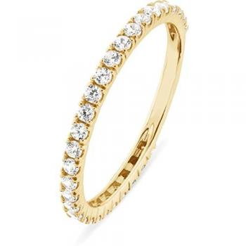 FAVS Damenring 375 Gelbgold mit Zirkonia 1 ct