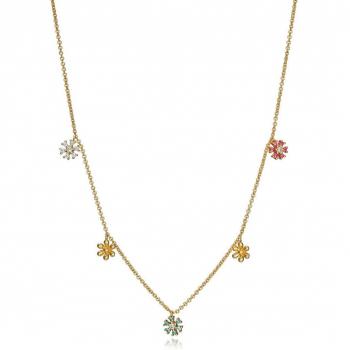 Collar Viceroy Trend de Plata con Baño de Oro y Circonitas Multicolor