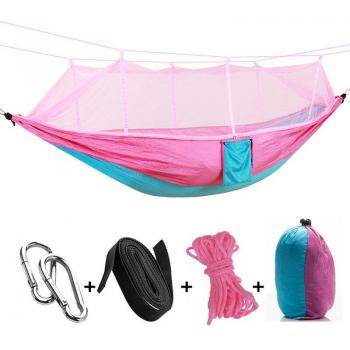 Hängematte mit Moskitonetz, ideal für Camping und Outdoor-Abenteuer