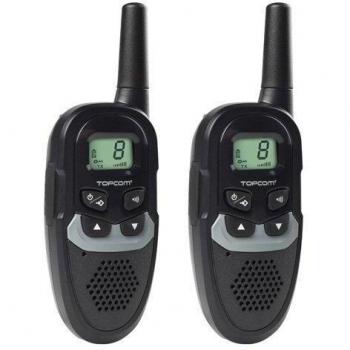 Topcom Twintalker RC-1304 Walkie Talkie Set, 446 MHz, Schwarz, 6 km (2 Stück)