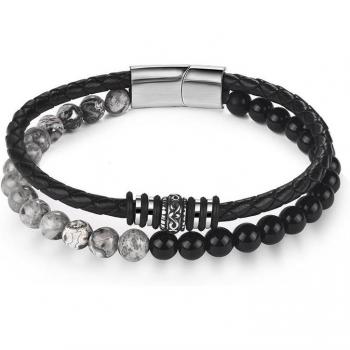 Pulsera de hombre con cierre magnético y Ojo de Tigre