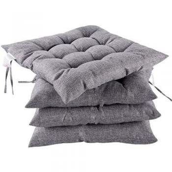 HAMO Grey Kitchen Chair Cushions