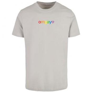 Mister Tee OMGay T-Shirt für Herren, Größe L, grau
