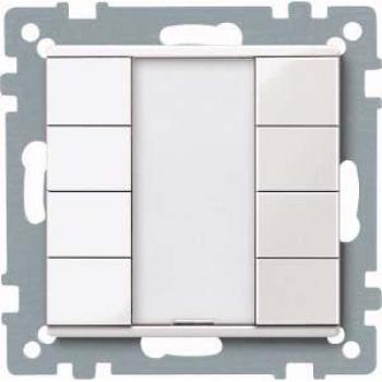 Merten 617419 Taster 4‑Fach Plus Polar White Glossy System M