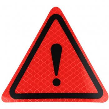 Reflective Warning Triangle Car Sticker