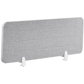 Pannello Tendenza “Ziggy Grigio” – Tessuto imbottito 120x40 cm, schermo acustico, morsetti modulari
