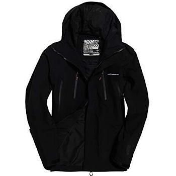 Veste Homme Superdry Hydritech Ultimate Noir, 1M, Résistante à l'Eau