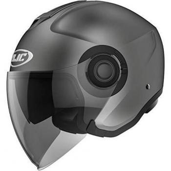 HJC i40 casque jet semi-mat titane XXL