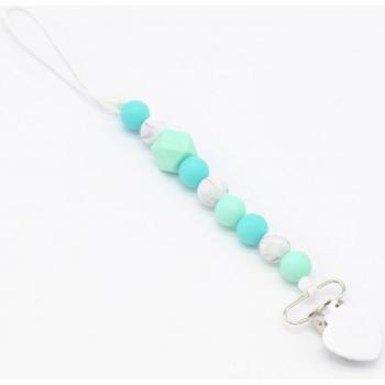 Silicone Bead Pacifier Clip for Babies