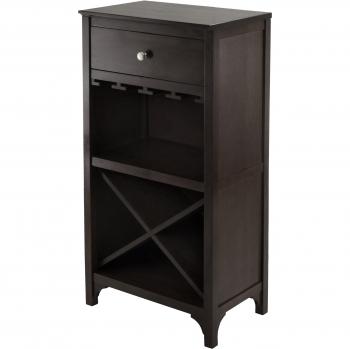 Winsome Wine Rack, Wood, Dark Espresso, 19.09W x 37.52H x 12.6D