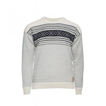 Pull en Laine Dale of Norway Valloy Masculin Off white / Noir