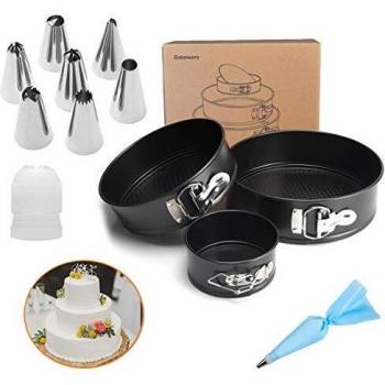 Set Decorazione Torte JiaHome 12 Pezzi, Antiscivolo