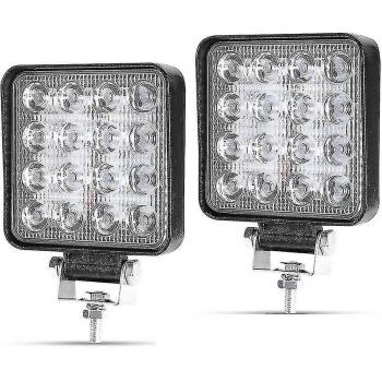 Luz de Marcha Atrás LED 48W Cuadrada para Camiones