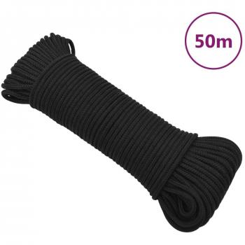 Corde de levage noire 3 mm 50 m en polypropylène