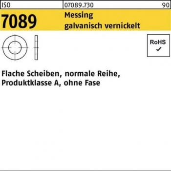 Nobrand Flache Unterlegscheiben ISO 7089 8,4mm vernickelt