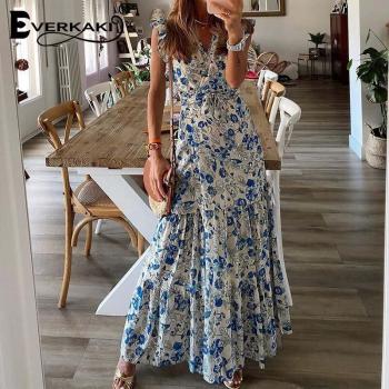 Vestido Chic Bohemio con Fajas para Mujeres