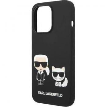 Silicone Hard Cover Karl & Choupette Magsafe – iPhone 14, Nero