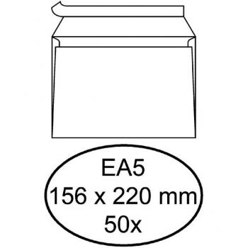 Envelop EA5 156x220mm zelfklevend wit pak van 50 stuks