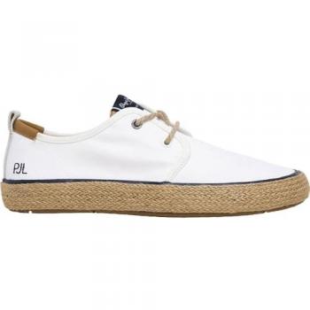 Zapatos Deportivos Port Tourists Blanco y Azul Marino Peje Jeans
