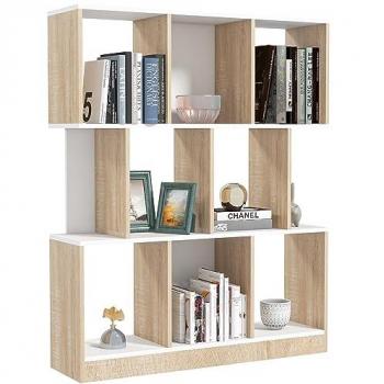 Structure d'étagère HOMCOM – 100x27x124 cm, bois massif