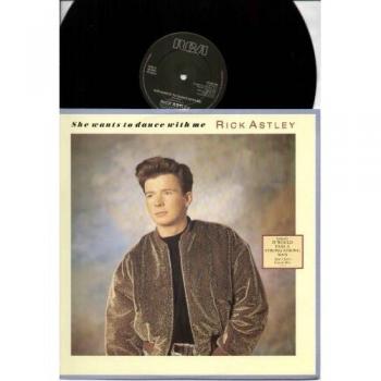 Rick Astley She Wants To Dance With Me Collectible Vinyl LP