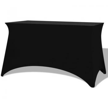 Housse de Table Noir 2 Pièces 183 x 76 x 74 cm