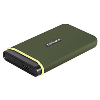 Transcend ESD380C 500 GB High‑Speed USB‑C SSD – Military Green Edition