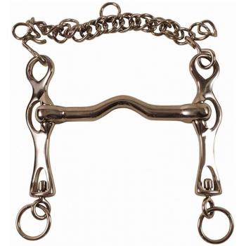 Morso Piatto Inox Dressage Aste Mobili 13 mm Ponte Basso 14,5 cm