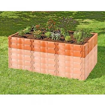 Hochbeet Juwel Aufbau‑Kit 20 Bausteine – Terracotta