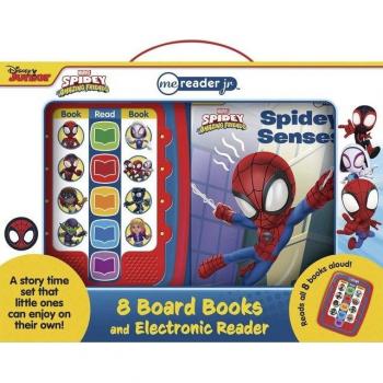 PI Kids Marvel Spidey and His Amazing Friends: Me Reader Jr 8 Board Books and Electronic Reader Sound Book Set