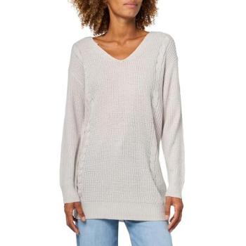Soft Gray V-Shape Oversize Top