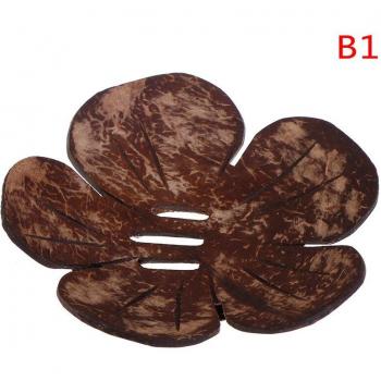 Wooden Leaf Bathroom Soap Storage
