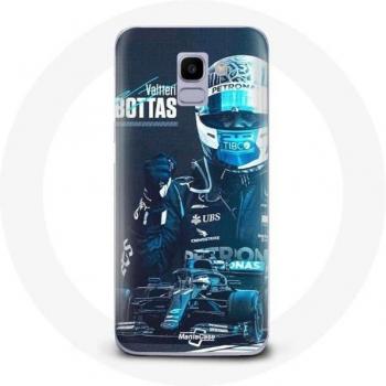 Coque Valtteri Bottas pour Samsung Galaxy J6 2018 F1 Noir