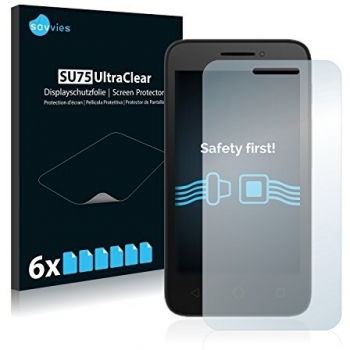 Savvies Screen Protector compatible with Alcatel Pixi 3 (4.0) 4G Ultra Clear HD Film Guard