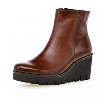 Gabor Utopia Women's Brown Wedge Heel Ankle Boots
