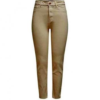 Only Onlemily Life HW St Raw Crpank Col Noos Jeans, Écru, 30/34 Femme