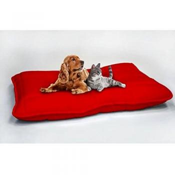 Coussin Maxi pour Chien 60x100cm, Rouge