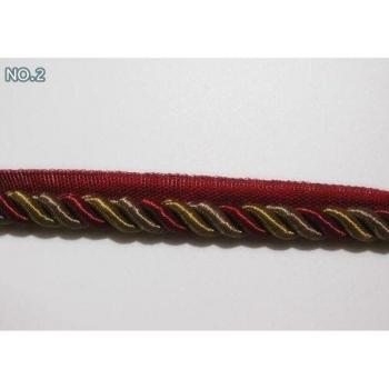 Cordón Trenzado en 5 Tonos 10mm – Complemento para Cojines y Muebles