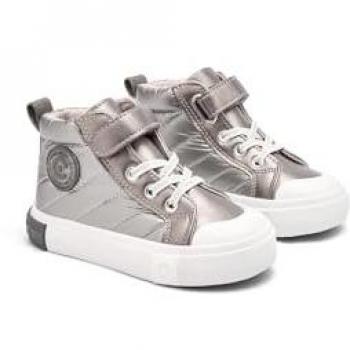 Sneakers Botas Conguitos Silver Plata