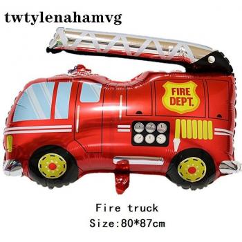 Red Train Cartoon Balloon Decor