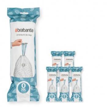 Brabantia Borse PerfectFit Sacchetti Spazzatura Bianco – Soluzione Pulizia