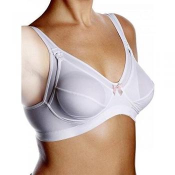 Chicco Reggiseno Donna in Microfibra per L'Allattamento al Seno, Bianco, Taglia 6C