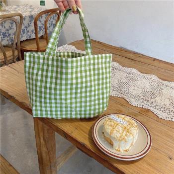 Ladies Vintage Plaid Clutch Purse