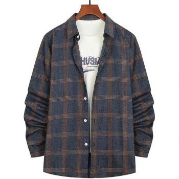 Men's Casual Plaid Button Down Shirt