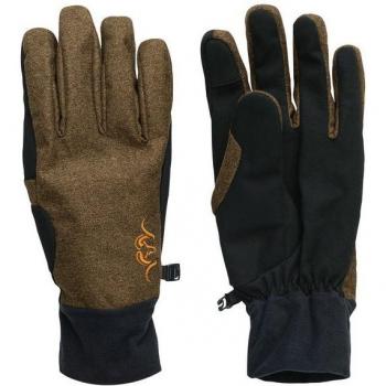 Blaser Fleece Vintagehandschuhe Dunkelbraun