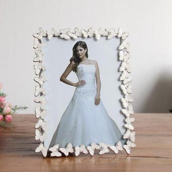 Metal Butterfly Wedding Photo Frame