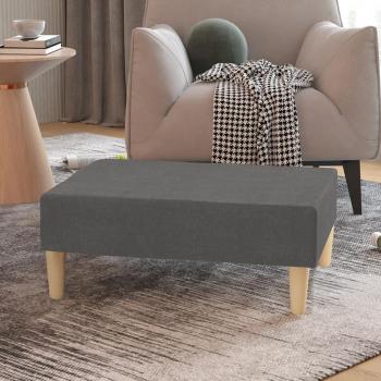 Poggiapiedi 78x56x32 cm in Tessuto Grigio Chiaro